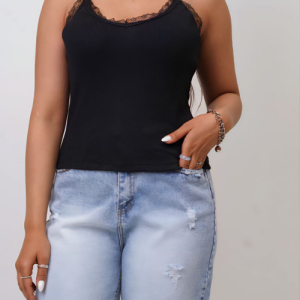 تاپ بندی گیپوری تک مشکی (عمده)