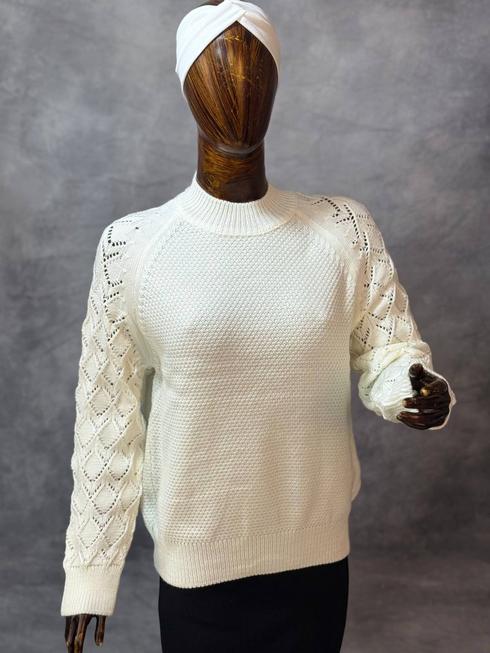 بلوز بافت آستین لوزی ( عمده) - Image 3