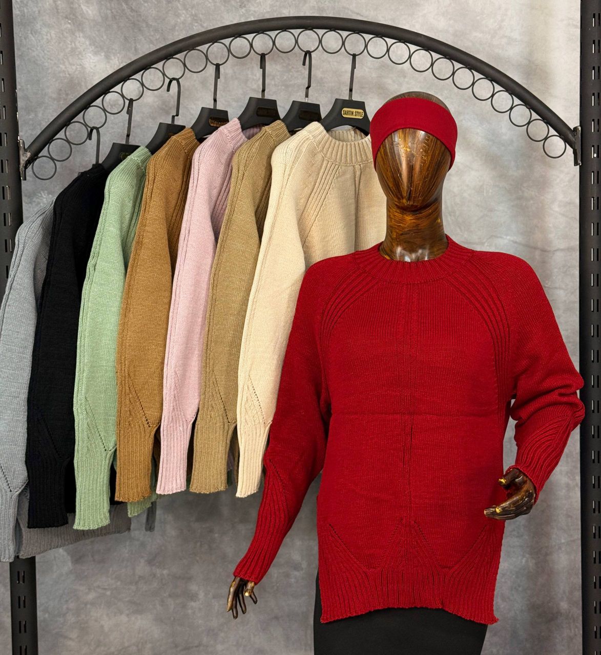 بلوز بافت بغل چاکدار 02 (عمده) - Image 6