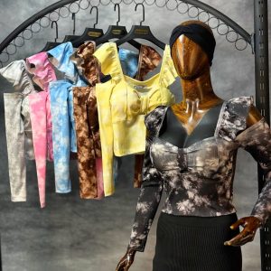 بلوز کاپدار سرشانه چیندارآبرنگی (عمده)