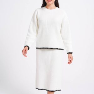 ست بلوز و دامن بافت (عمده)