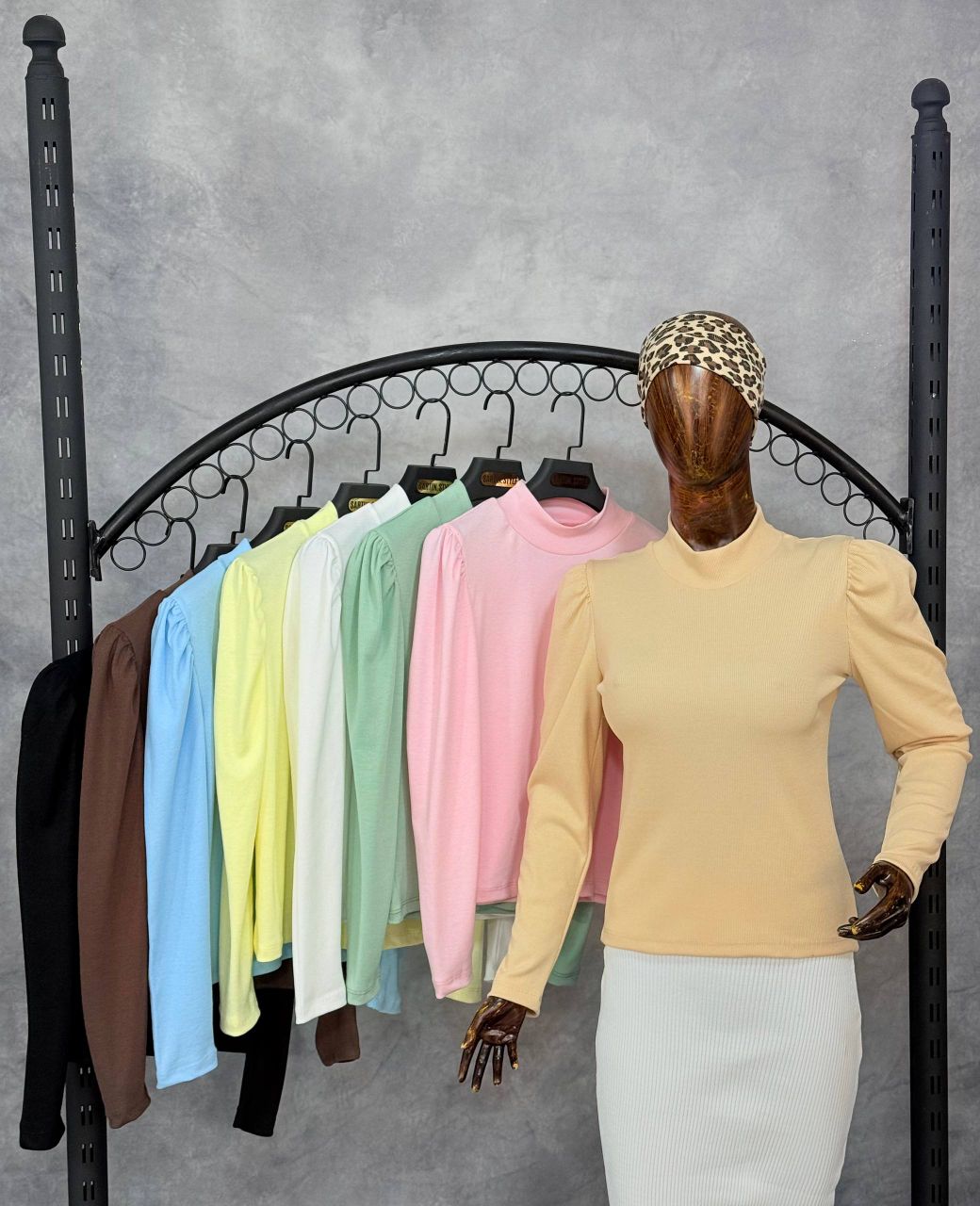 بلوزیقه ایستاده آستین پرنسسی(عمده) - Image 3