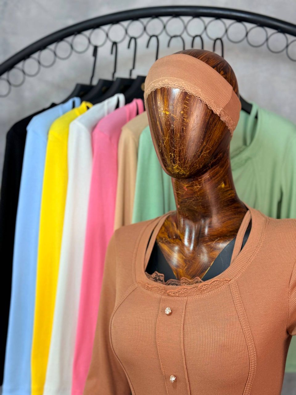 بلوز یقه نواری گیپور(عمده) - Image 4