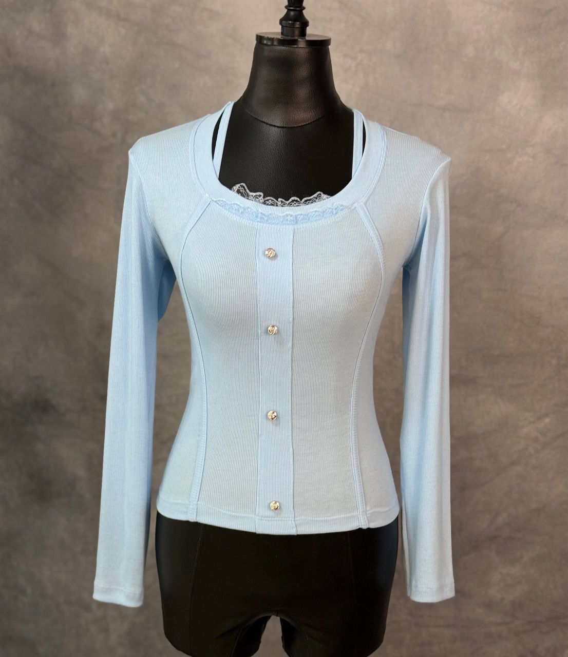 بلوز یقه نواری گیپور(عمده)