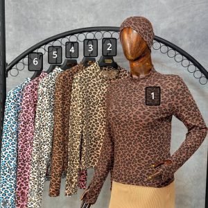 بلوزیقه ایستاده فینگردار پلنگی(عمده)