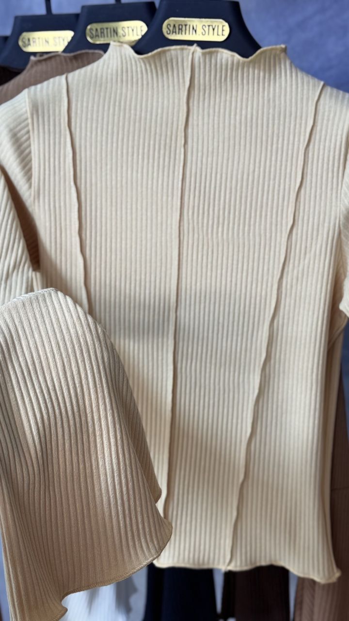 بلوز یقه ایستاده آستین کلوش(عمده) - Image 4