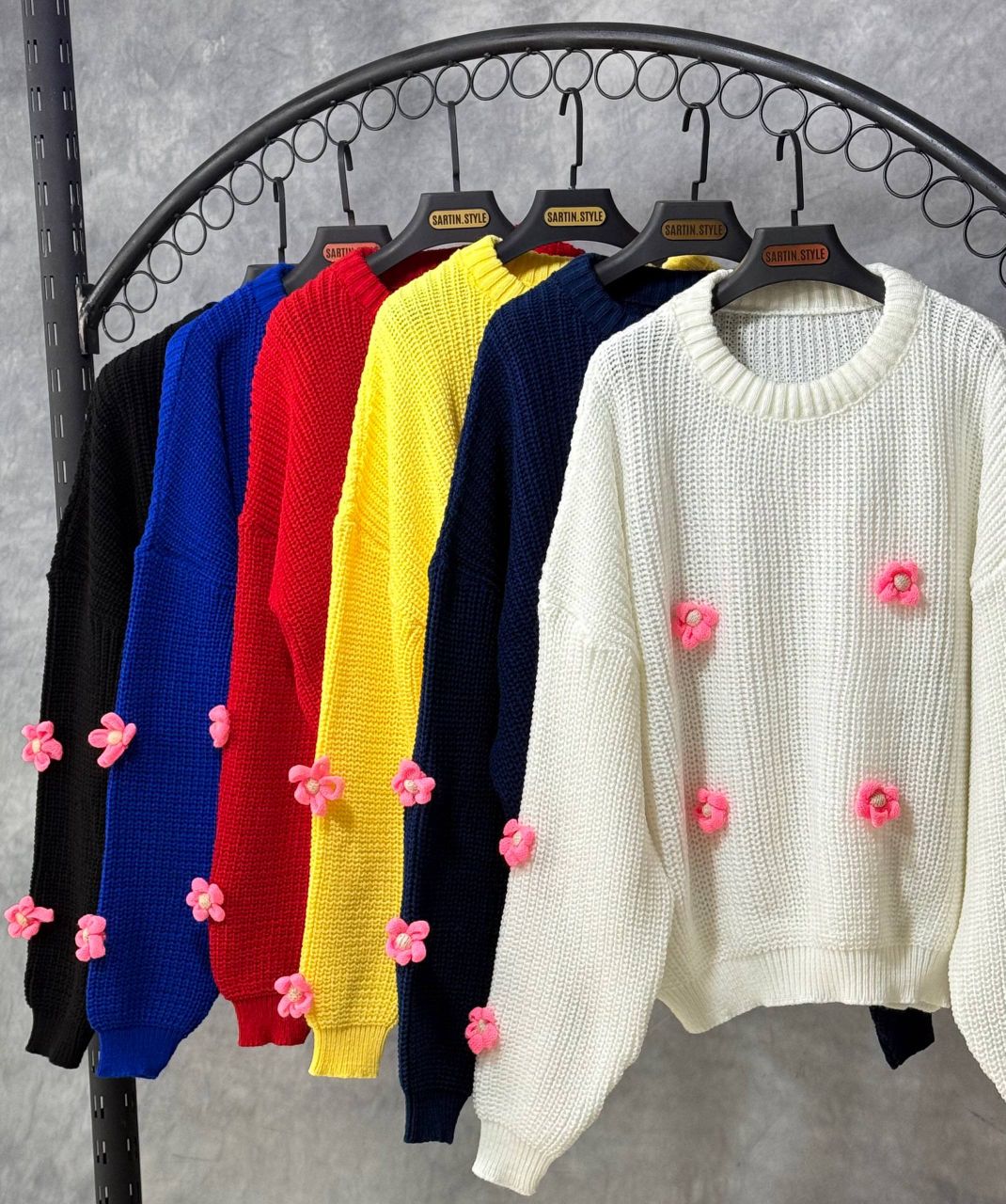 بلوز بافت شکوفه ای (عمده) - Image 3