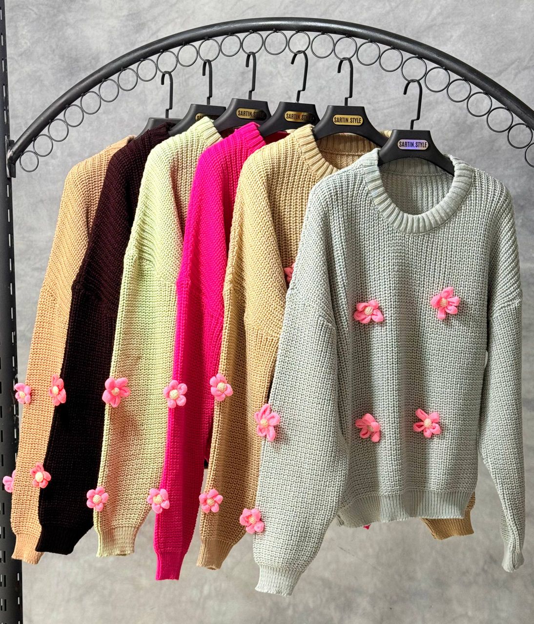 بلوز بافت شکوفه ای (عمده) - Image 2