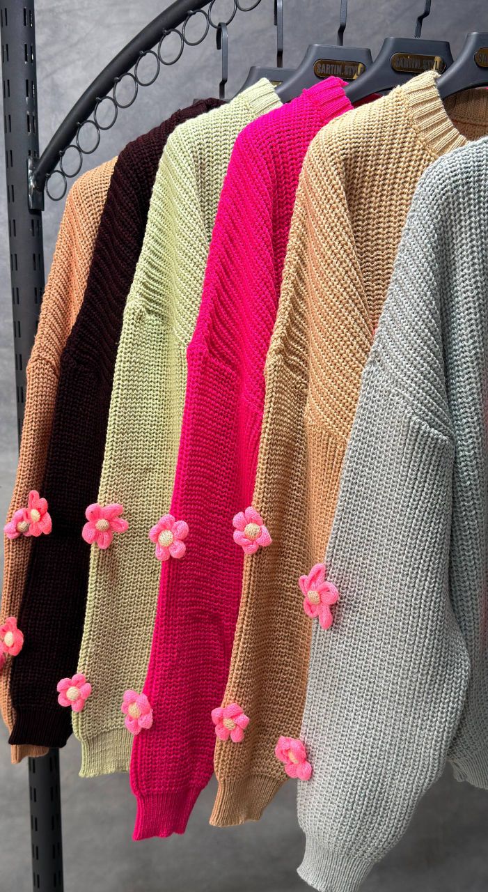 بلوز بافت شکوفه ای (عمده) - Image 4