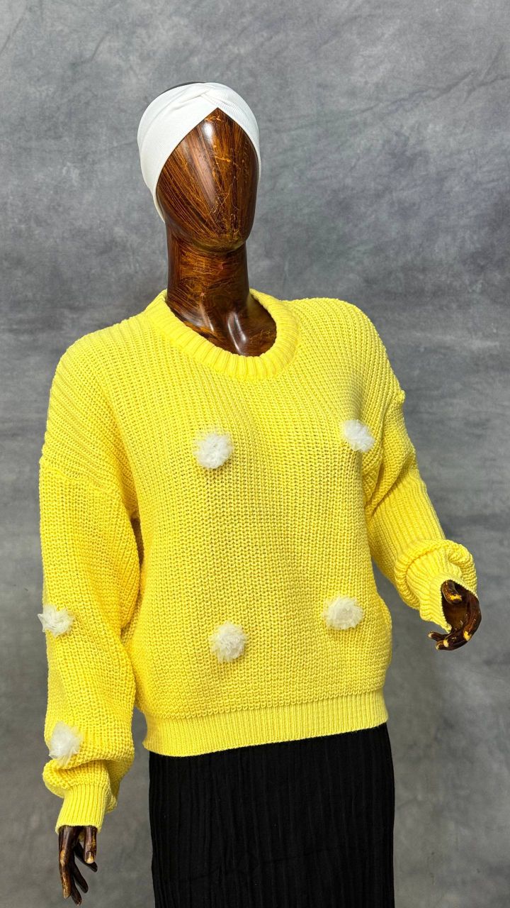 بلوز بافت شکوفه ای 02(عمده) - Image 3