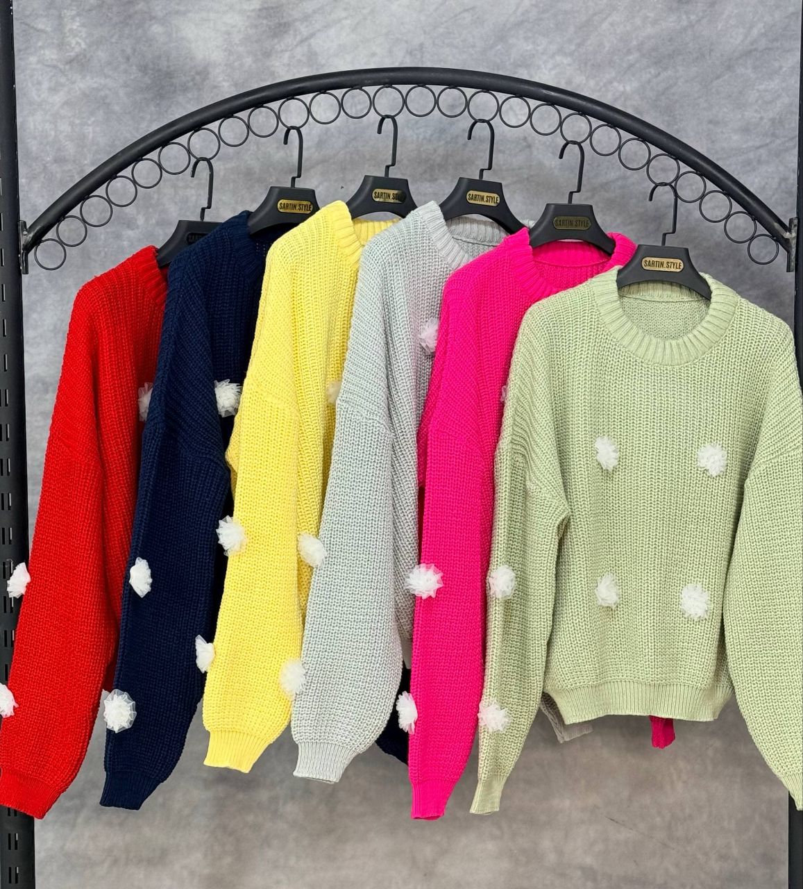 بلوز بافت شکوفه ای 02(عمده) - Image 4