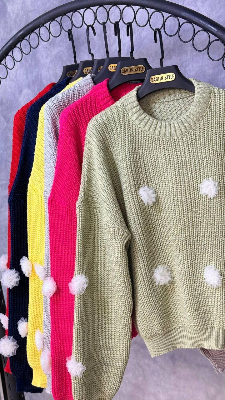 بلوز بافت شکوفه ای 02(عمده) - Image 2