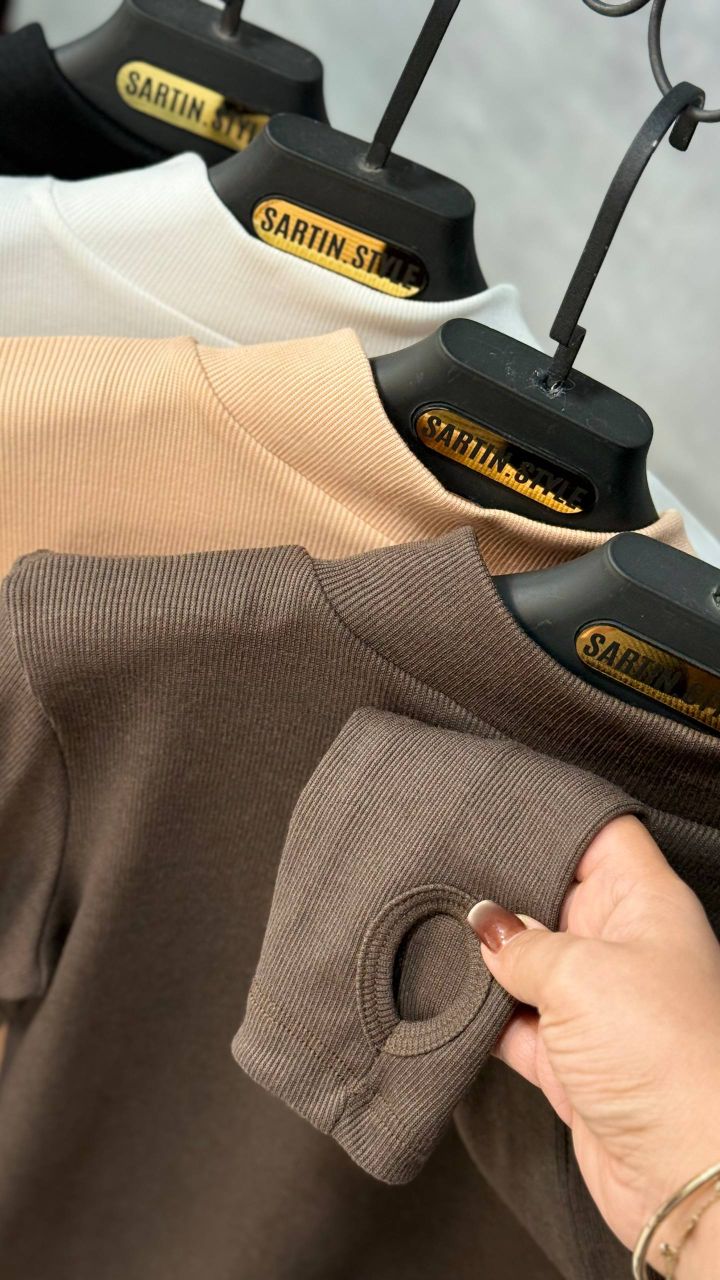 بادی يقه ایستاده فینگردار(رنگای نود عمده) - Image 3