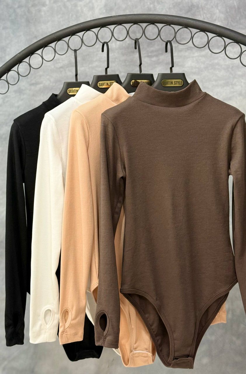 بادی يقه ایستاده فینگردار(رنگای نود عمده)