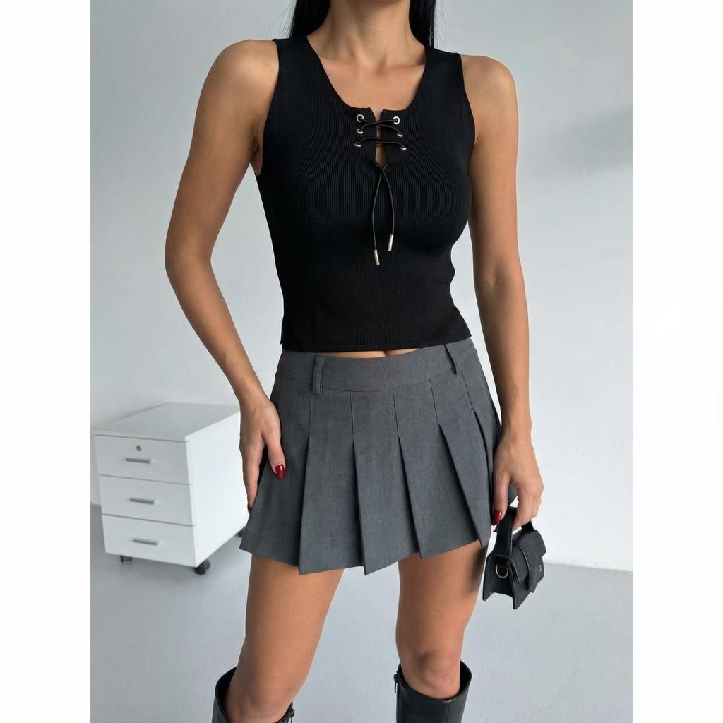 تاپ یقه بند کفشی بافت(عمده) - Image 4