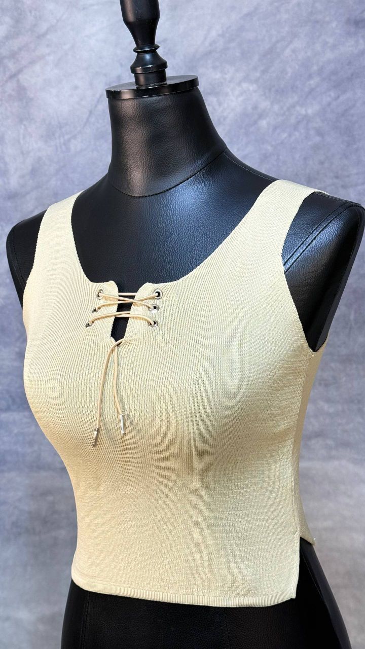 تاپ یقه بند کفشی بافت(عمده) - Image 2