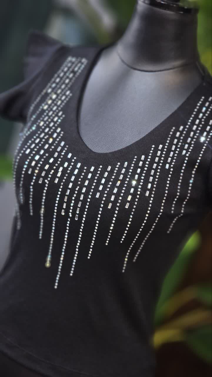 بلوز یقه هفت نگین آیینه ای( عمده) - Image 2