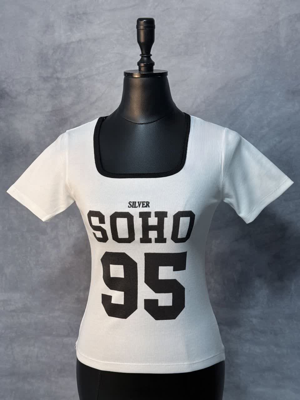 تیشرت یقه خشتی مدلSOHO(عمده) - Image 3