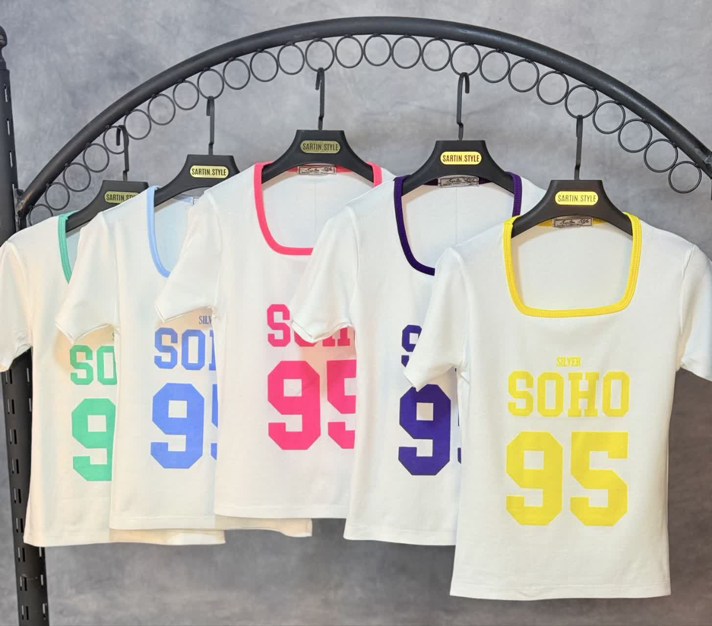 تیشرت یقه خشتی مدلSOHO(عمده) - Image 2