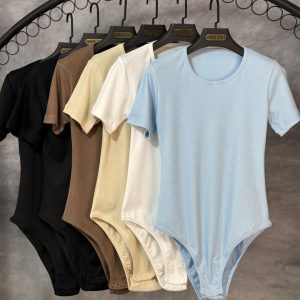 بادی یقه گرد آستین کوتاه (عمده)