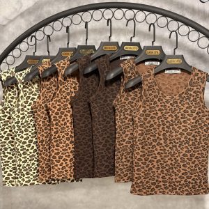 تاپ یقه گرد پلنگی کاربردی(عمده)
